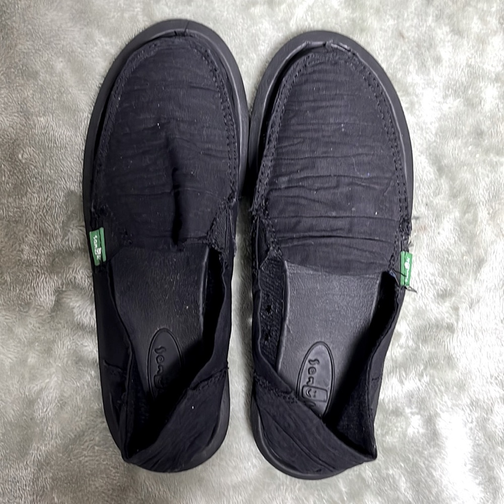 Sanuk Shuffle Sidewalk Surfers Slip-On Shoes for Ladies